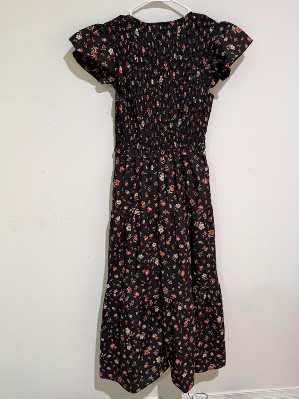 OPT Phoebe Black Floral Dress Sz M - Picture 6 of 6